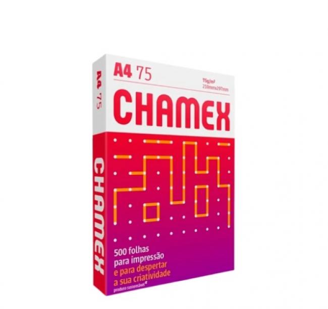 Papel Sulfite Chamex Premium A4 75g Branco 500 Flhs
